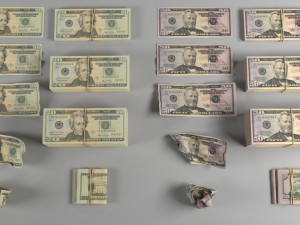 american dollar usd currency pack Modelo 3D