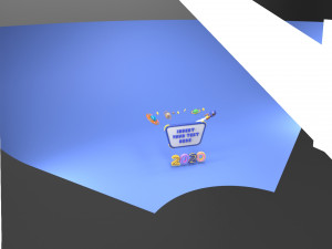 cartoon message board 3Dモデル