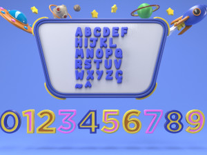 cartoon message board 3Dモデル
