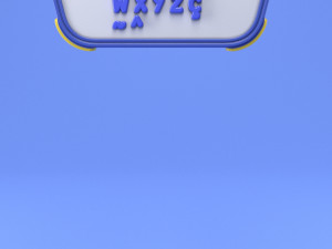 cartoon message board 3Dモデル