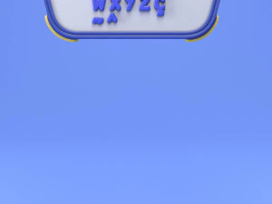 cartoon message board 3D Model