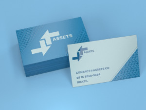 business card mockups Model 3D