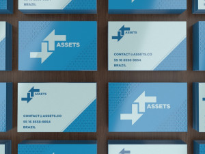 business card mockups Model 3D