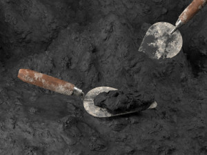 cement spatula dirty and clean Modello 3D