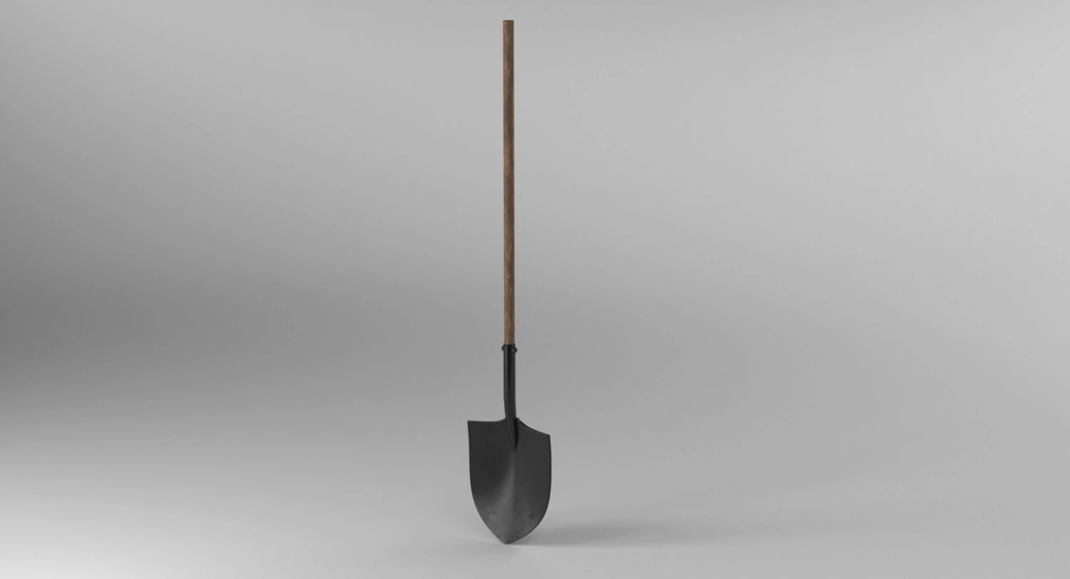 shovel dirty and clean 3D Model .c4d .max .obj .3ds .fbx .stl .blend