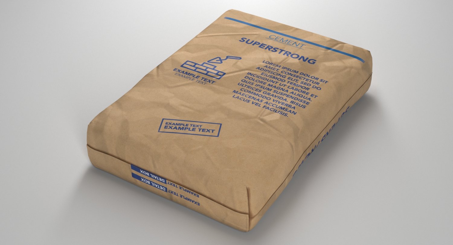 OBJ file cement bag 3d 🚧・3D printing idea to download・Cults