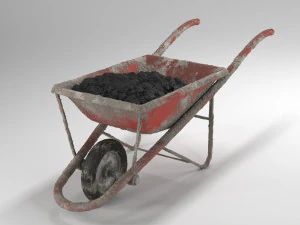 cochecito sucio y limpio Modelo 3D