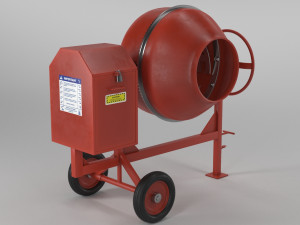 cement mixer dirty and clean 3D-Modell