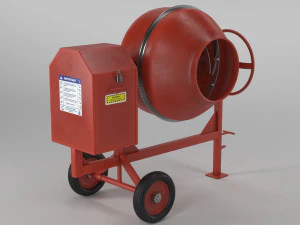 cement mixer dirty and clean 3D Model