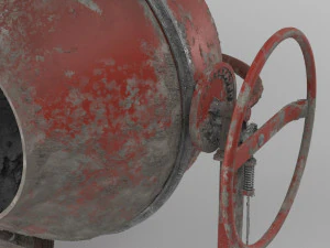 cement mixer dirty and clean 3D Model