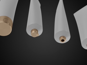 tube container full empty and crumpled 3D Model