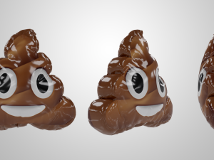 emoji balloons pack Model 3D