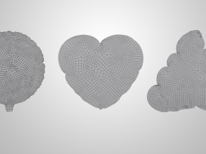 emoji balloons pack Model 3D