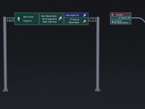 brazilian traffic assets 3D Model