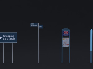 brazilian traffic assets 3D Model