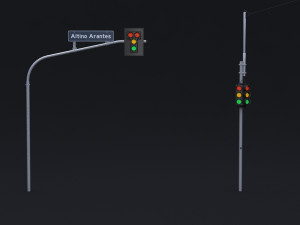 brazilian traffic assets 3D Model