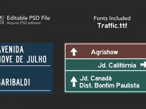 brazilian traffic assets 3D Model