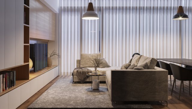 apartment scene Modello 3D .c4d .max .obj .3ds .fbx .stl .blend 