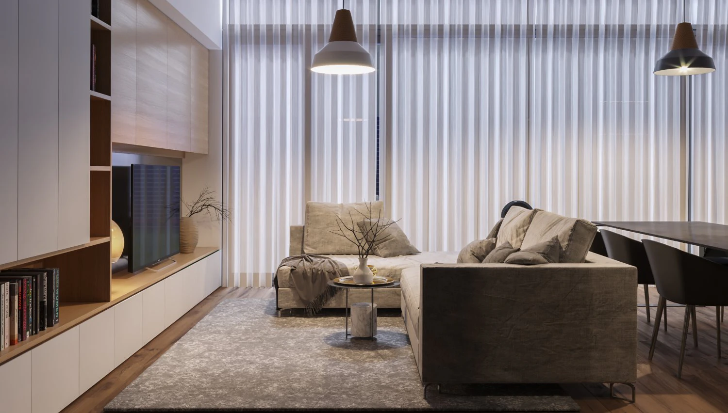 Apartman sahnesi 3D Model .c4d .max .obj .3ds .fbx .stl .blend 