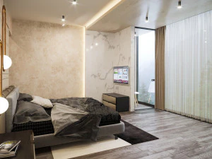 escena interior del dormitorio Modelo 3D