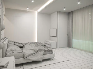 escena interior del dormitorio Modelo 3D