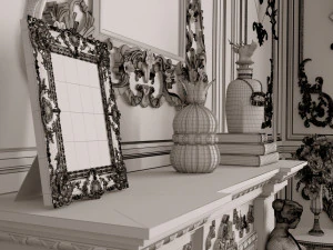 classic dining room 3D Model