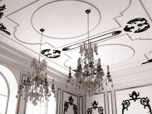 classic dining room Modèle 3D