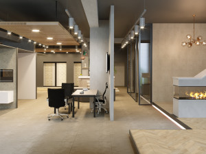 showroom interior scene 01 3D Model