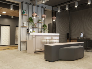 showroom interior scene 01 3D Model