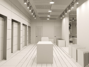 showroom interior scene 01 3D Model