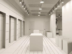 showroom interior scene 01 3D Model
