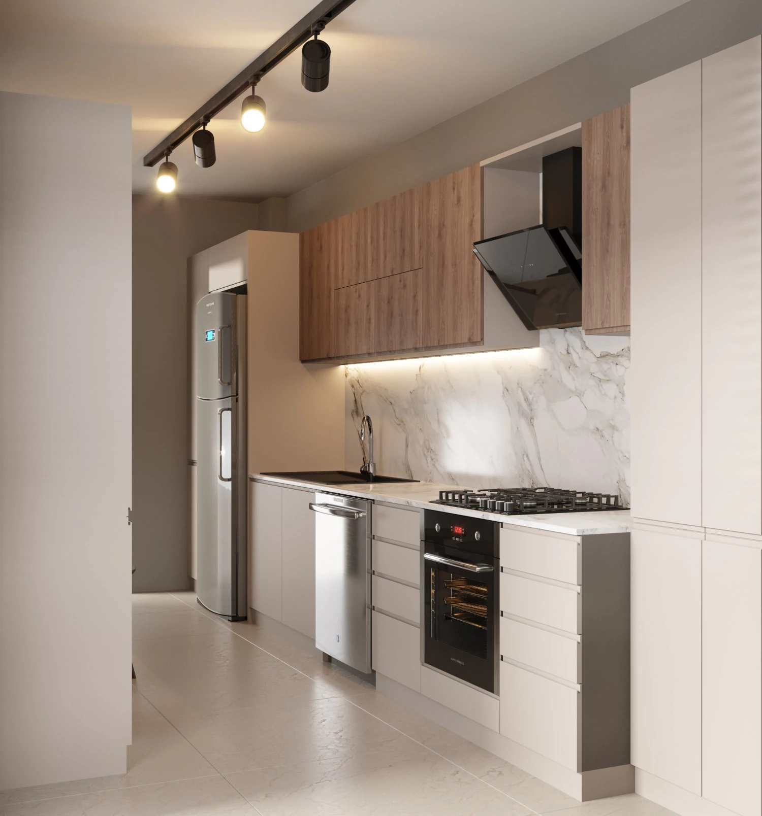 modern kitchen scene 3D Model .c4d .max .obj .3ds .fbx .stl .blend 