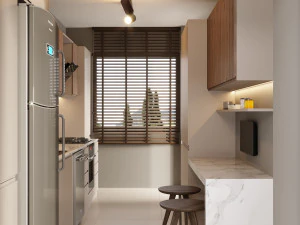 modern kitchen scene 3D Model