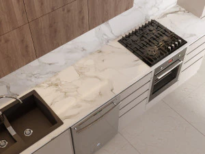 modern kitchen scene 3D Model