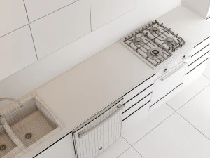 modern kitchen scene 3D Model