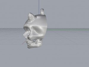 skull pendant 3D 프린트 모델