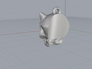 skull pendant 3D 프린트 모델