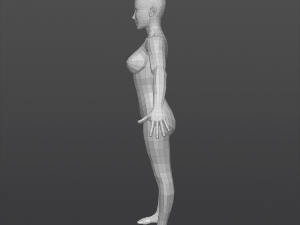 Girl base mesh Model 3D