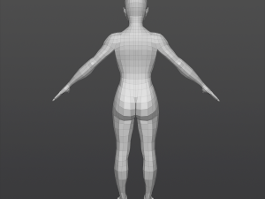 Girl base mesh Model 3D
