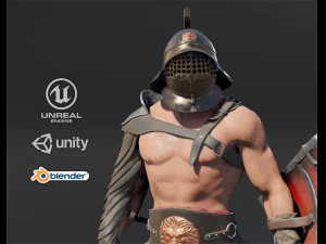 gladiator murmillo Model 3D