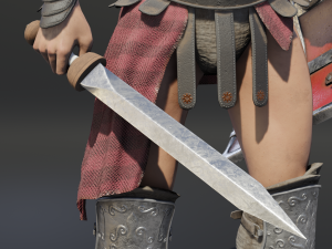 gladiator murmillo Modello 3D