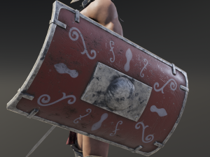 gladiator murmillo Modello 3D
