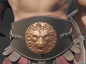 gladiator murmillo Modello 3D