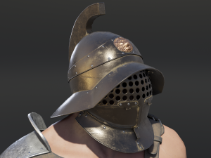 gladiator murmillo Modello 3D
