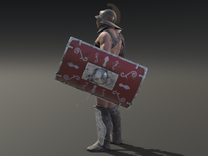 gladiator murmillo Modello 3D
