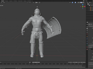 gladiator murmillo Modello 3D