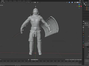 gladiador murmillo Modelo 3D