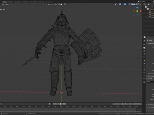 gladiator murmillo Modello 3D