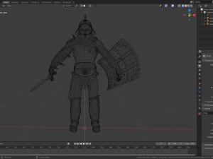 gladiador murmillo Modelo 3D