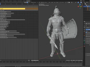 gladiador murmillo Modelo 3D